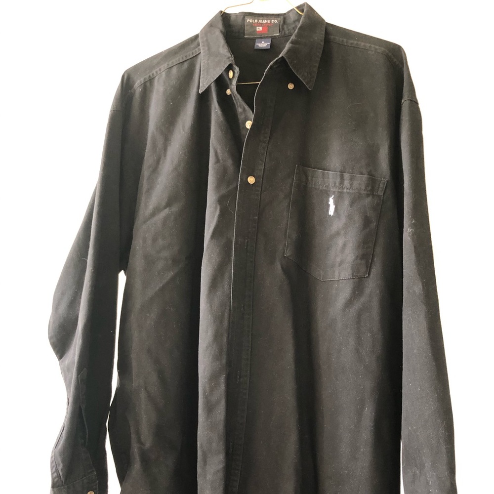 Men’s XL Polo Jeans Ralph Lauren Black Shirt